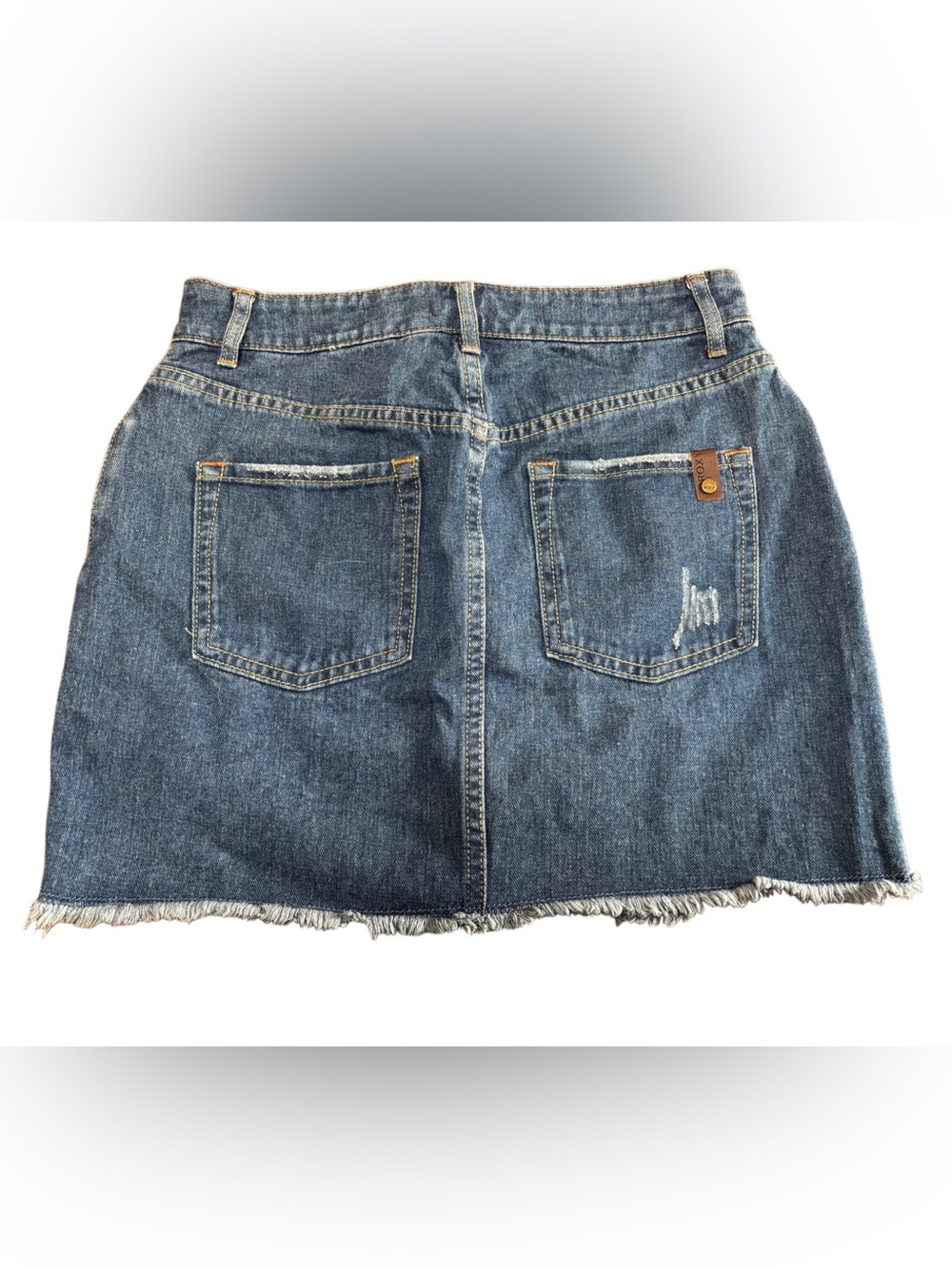 Roxy Dark Blue Denim Mini Skirt - Picture 4 of 6